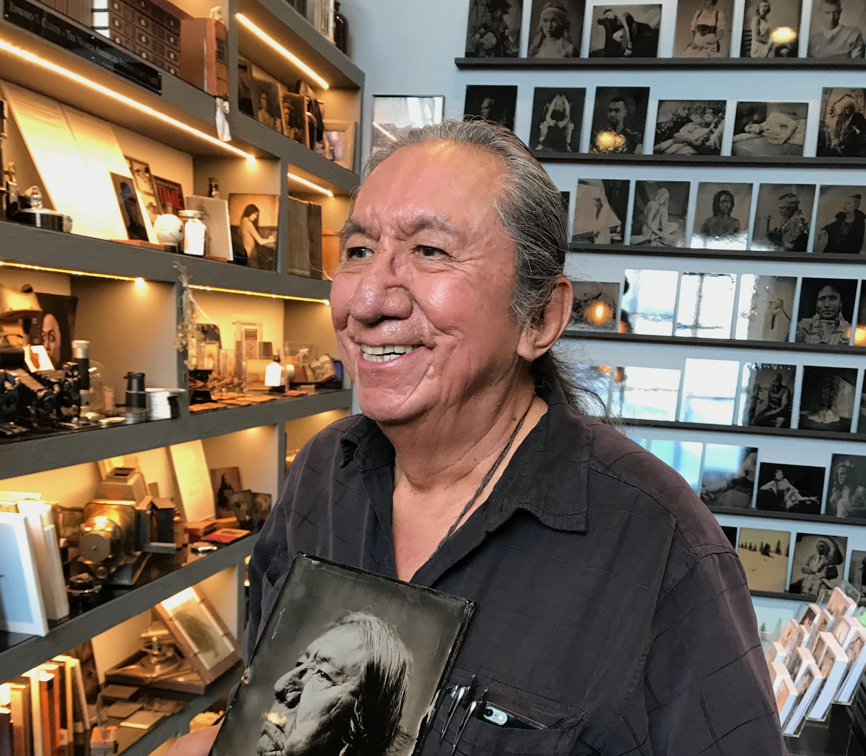 Ernie LaPointe at the studio of Shane Balkowitsch, 2019