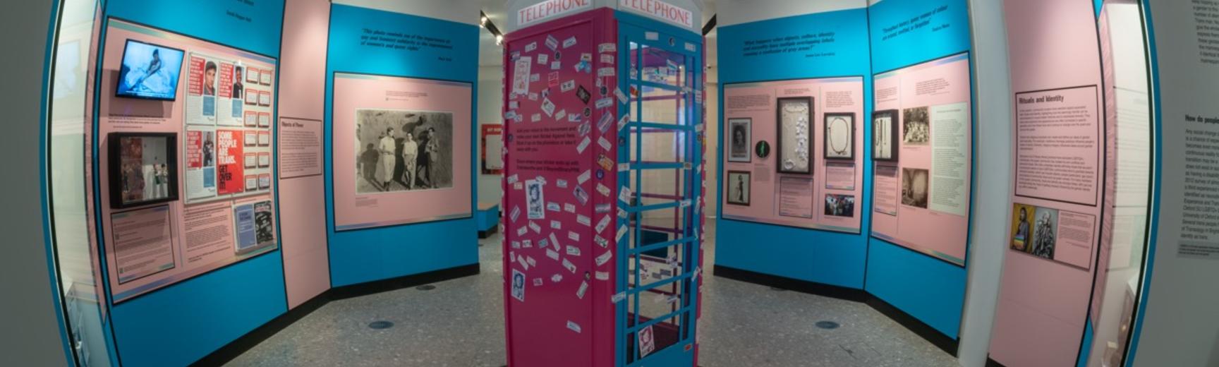 A view of the Beyond the Binary exhibition