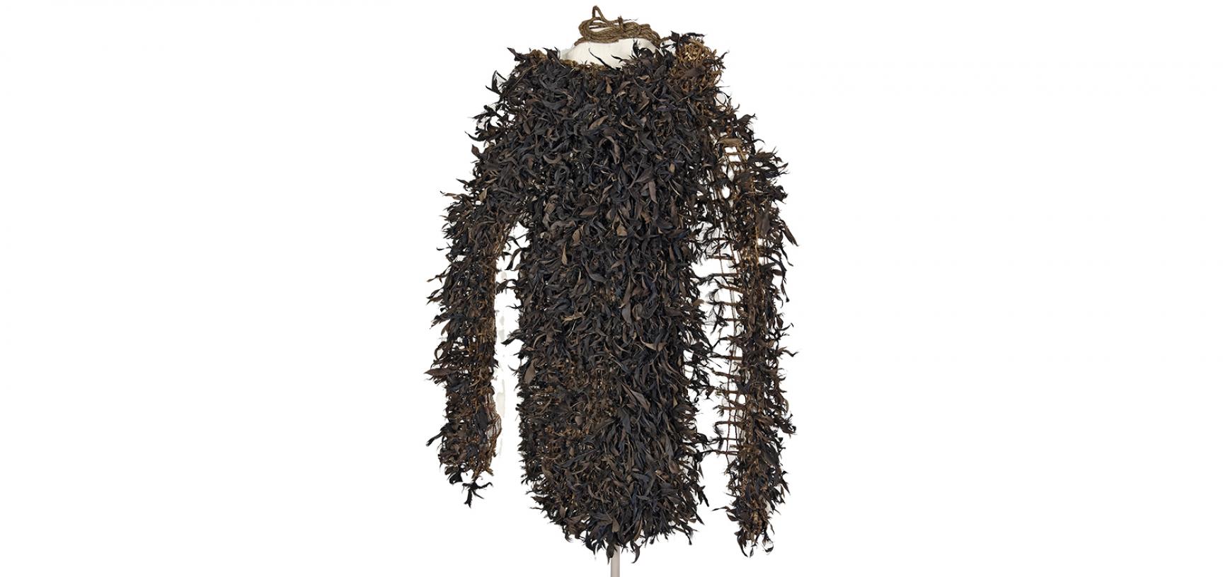 The feather cloak of the mourner's costume (1886.1.1637.4)