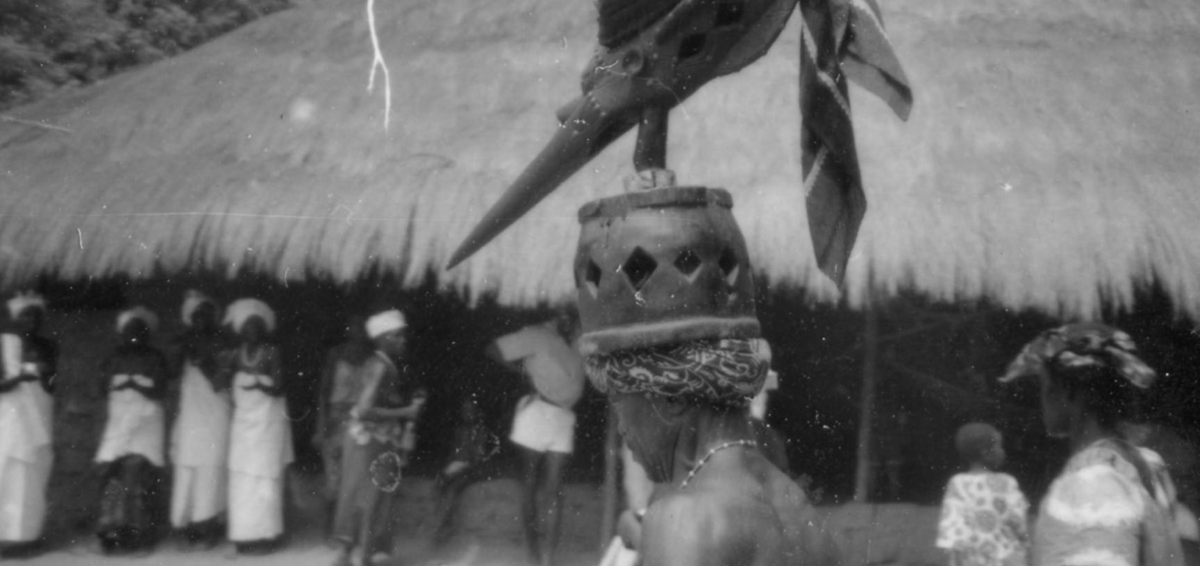 Mask photographed during the 1980s in Guinea-Bissau.