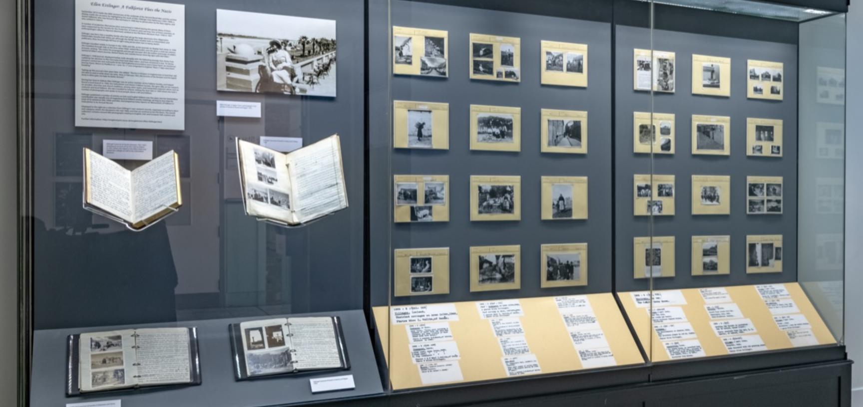‘Ellen Ettlinger: A Folklorist Flees the Nazis’ exhibition gallery at Pitt Rivers Museum