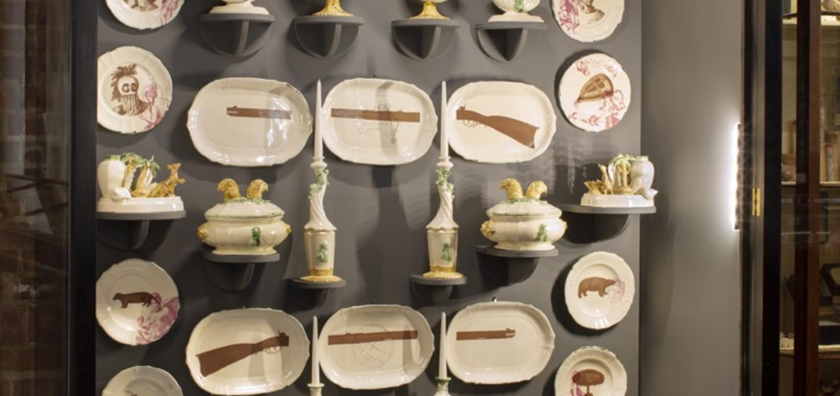 ‘The Cook Service’ by Matt Smith, display comprising part of his exhibition ‘Losing Venus’