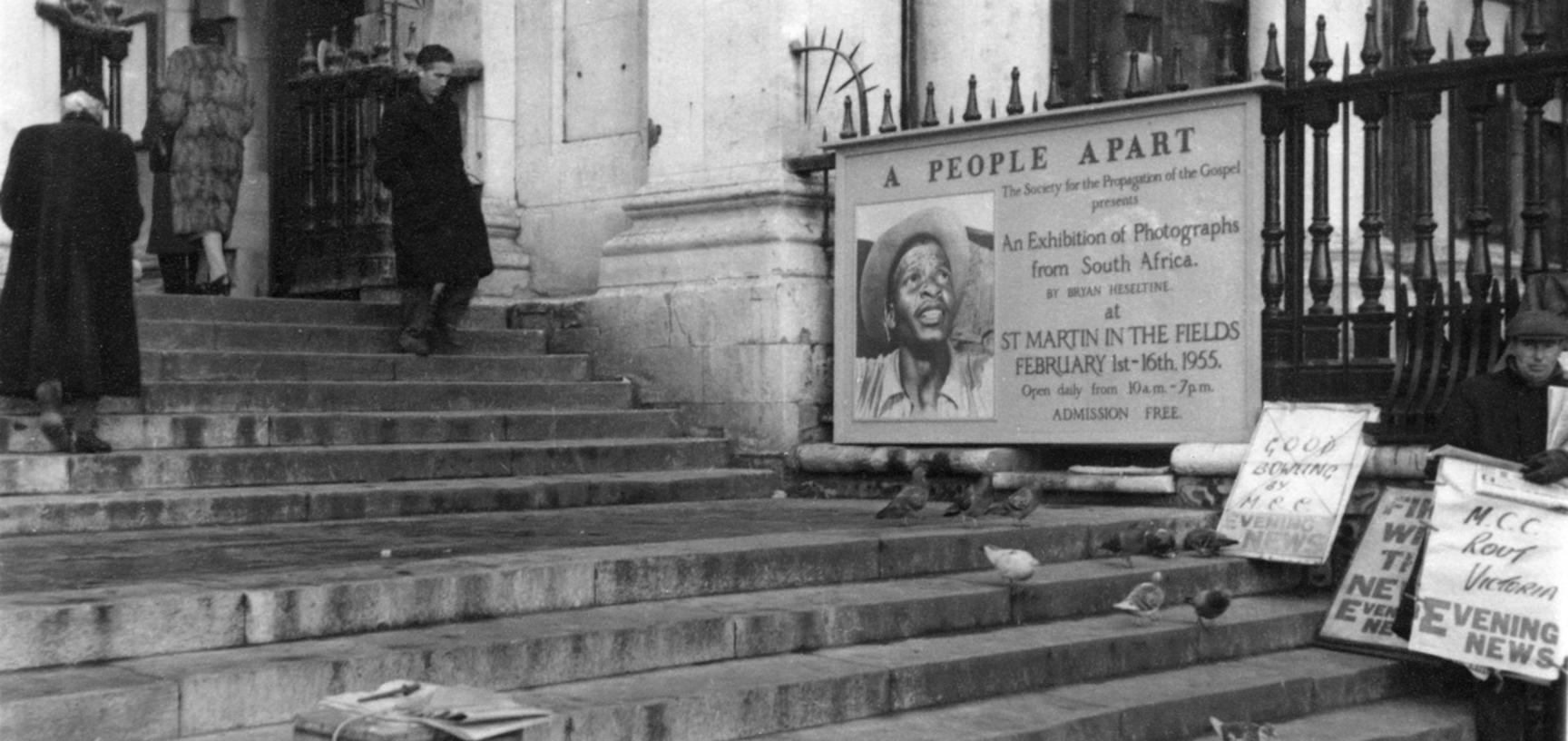 ‘A People Apart’ at the church of St Martin-in-the-Fields, London. February 1955.