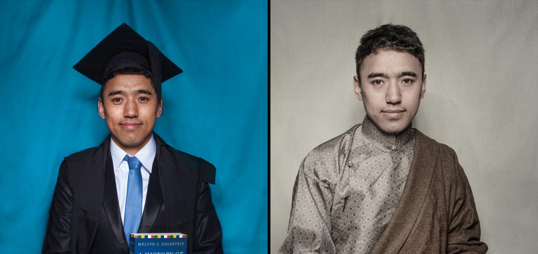 Double photo portrait of Darig Thokmay.