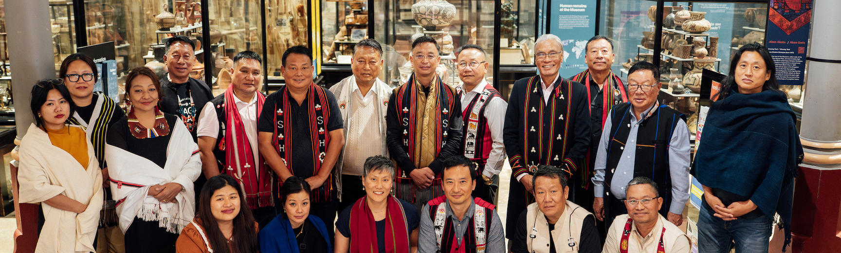 Naga Delegation in museum