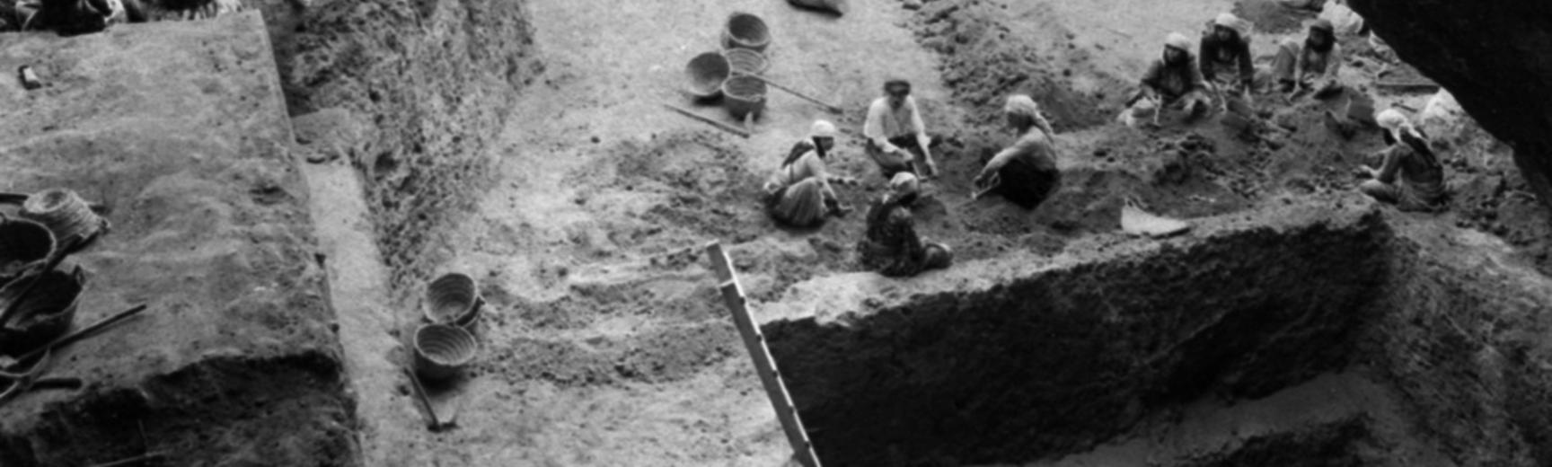 This image shows the depth of Garrod’s excavations in the final 1934 season at Tabun.