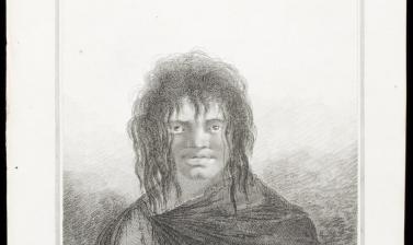 Yaghan man of Tierra del Fuego (name unknown), engraved for publication by James Basire after an original drawing by William Hodges. (Copyright Pitt Rivers Museum, University of Oxford. Accession Number: 2013.28.132)