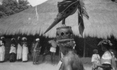 Mask photographed during the 1980s in Guinea-Bissau.