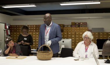 Wycliffe Oloo Omondi, speaking about Kenyan baskets in 2019