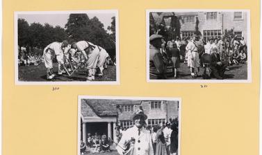 Three photographs of ‘the Morrisdancers at Bampton.