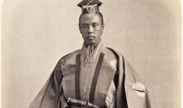 Portrait of Kichijūrō Nishi, samurai and officer on the Ikeda mission, employed as an interpreter of Dutch. Photograph by Jacques-Philippe Potteau. Paris, France. 1864. (Copyright Pitt Rivers Museum, University of Oxford. Accession Number: 1951.11.63.111)