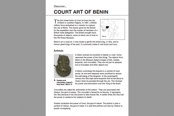 court art of benin