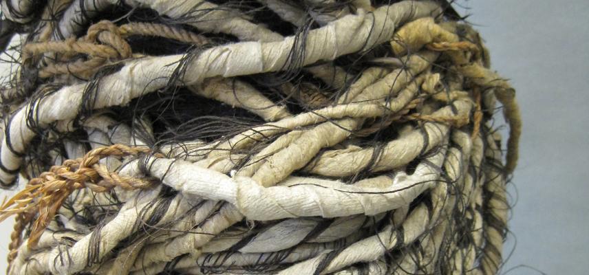 Detail of headdress (1886.1.1637.6) before construction