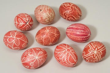 Romanian decorated Easter eggs