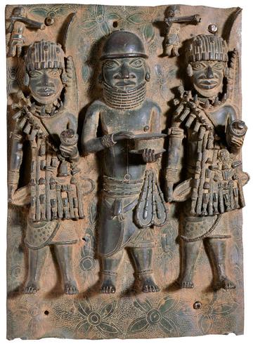 Detail of Benin Bronze carving