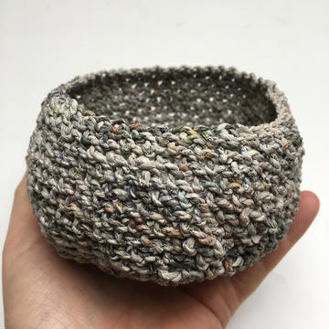 alice fox looped newspaper vessel