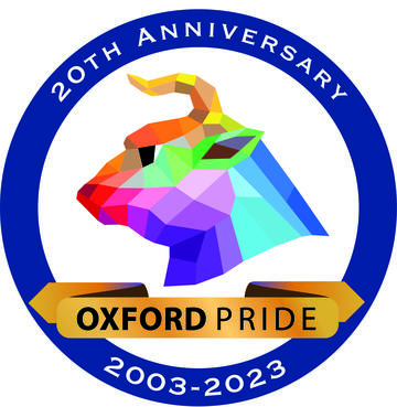 Oxford Pride Anniversary logo