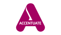 Accentuate logo in pink